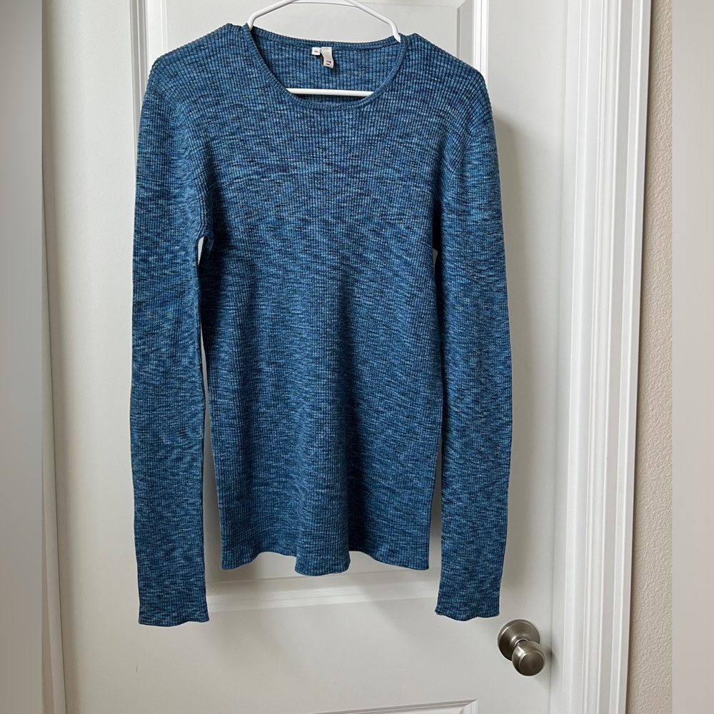 Tibi Ribbed marled cotton crewneck